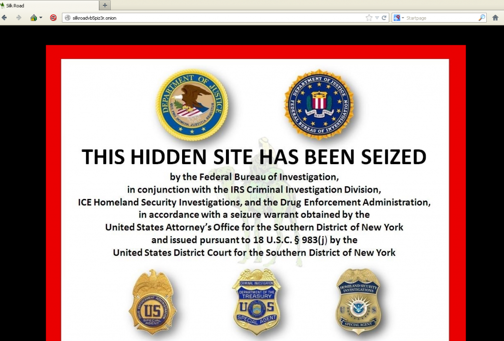 The Silk Road is closed